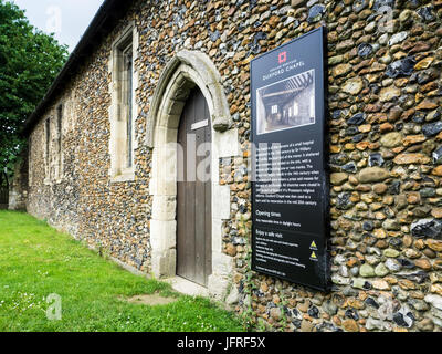 Duxford Cappella in Whittlesford, Cambridgeshire. Questa è una c14 Chantry Cappella che può una volta che sono stati utilizzati come un lebbrosario. Patrimonio inglese run Foto Stock