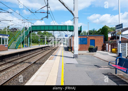 Stazione ferroviaria in Sandbach CHESHIRE REGNO UNITO Foto Stock