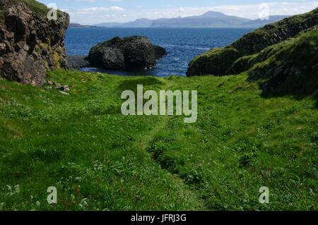 Isola di staffa, Ebridi Interne, Scozia Foto Stock