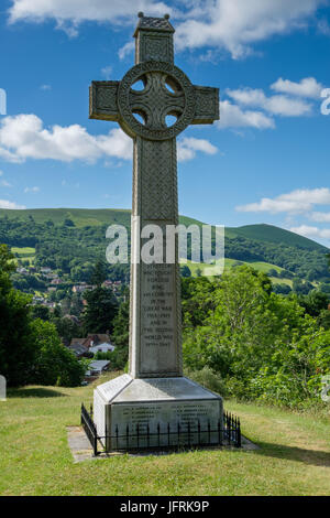 Il Memoriale di guerra, Church Stretton, Shropshire, Inghilterra, Regno Unito Foto Stock