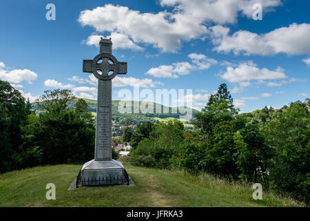 Il Memoriale di guerra, Church Stretton, Shropshire, Inghilterra, Regno Unito Foto Stock