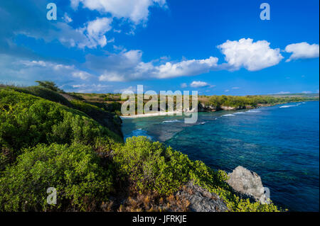 Scaletta spiaggia di Saipan, Marianne settentrionali, Pacifico centrale Foto Stock