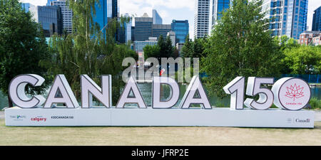 Canada 150 Prince's island park calgary ab Foto Stock