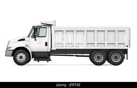 Ribaltabile Autocarro con pianale di scarico isolato Foto Stock