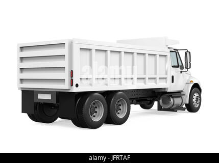 Ribaltabile Autocarro con pianale di scarico isolato Foto Stock