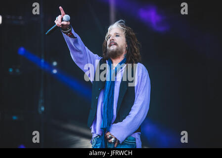 Giugno 17, 2017: i morti margherite performance dal vivo sul palco del Festival Hellfest 2017 in Clisson, vicino a Nantes Foto: Alessandro Bosio Foto Stock