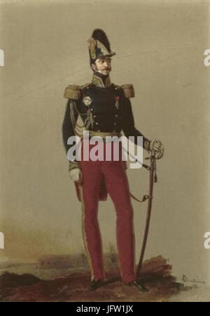 Alexandre-Jean Dubois-Drahonet - Général Gaspard Gourgaud 281783-185 9 Barone de l impero Foto Stock