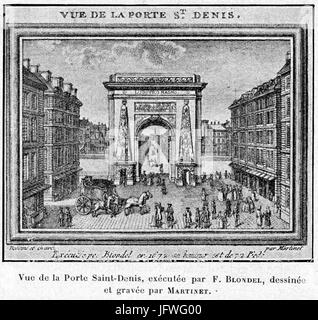 Cabanès, Education de Princes021 vue de la Porte Saint-Denis (F.Blondel, Martinet) Foto Stock