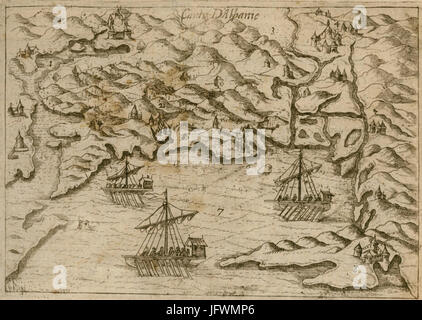 Carta d Albanie - Beauvau Henri De - 1615 Foto Stock
