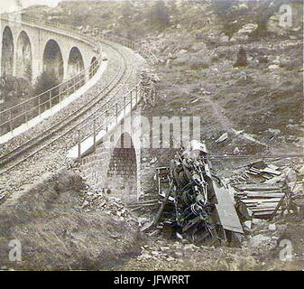 Chamonix - Incidente du 25 août 19 au viaduc du Montenvers Foto Stock