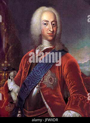 Christian 6. C2B7 Konge af Danmark C2B7 Norge fra 1730-46 Foto Stock