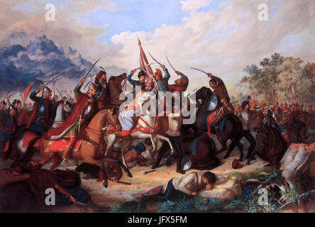 Bálint Kiss - Scena dalla guerra contro i Turchi - WGA12197 Foto Stock