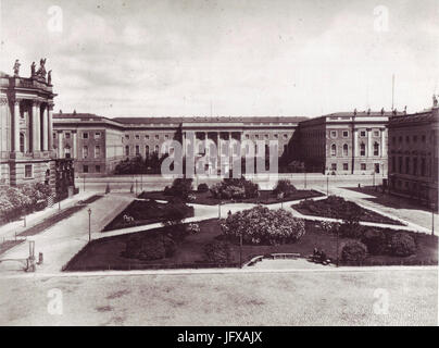 Berliner Platz am Opernhaus und Universität, um 1880 Foto Stock