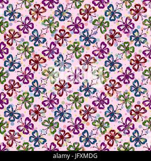 Sfondo senza giunture, Farfalle Illustrazione Vettoriale