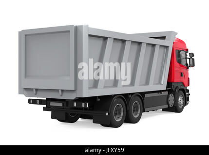 Ribaltabile Autocarro con pianale di scarico isolato Foto Stock