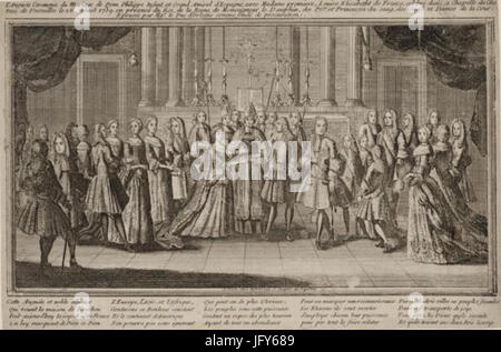 Jacques François Blondel, Marriage of Louise-Élisabeth of France and Don  Philip of Spain, Paris, August 29, 1739