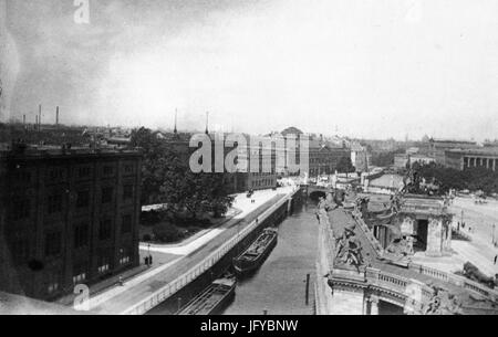 Imperatore Guglielmo memorial, Berlin 1900 (1) Foto Stock