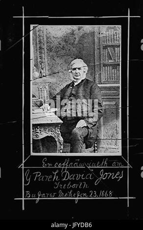 Er coffadwriaeth am y Parch David Jones Treborth .. NLW3366 4 Foto Stock