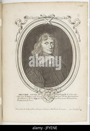 Estampes par Nicolas de Larmessin.f141.Nicolas Fouquet, Marchese de Belle-Île Foto Stock