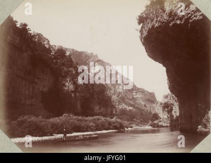 Escursione dans la région des Causses (1892).f18.Gorges du Tarn, Détroits Foto Stock