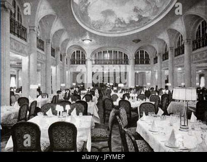 Prima Classe salone da pranzo del RMS Majestic 28191429 Foto Stock