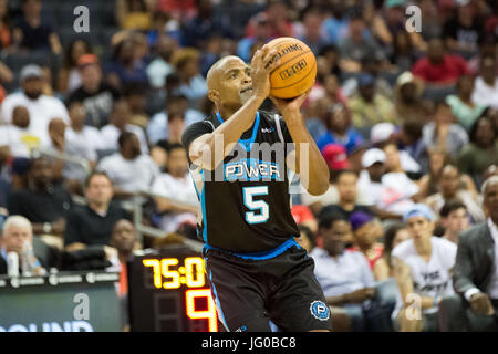 Charlotte,Stati Uniti d'America. 2 luglio,2017. Settimana 2 big3 torneo di basket vetrine charlotte,nc spectrum center. Foto Stock