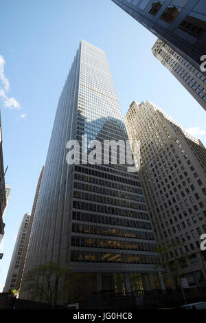 Uno Chase Manhattan Plaza New York City USA Foto Stock