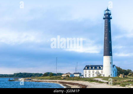 Faro di Sõrve nella parrocchia Torgu, Saarema, Estonia Foto Stock