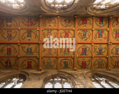 Dettaglio del soffitto della chiesa parrocchiale di Santa Maria, Beverley Foto Stock