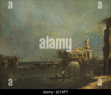 Francesco Guardi - Lagune bij Venetië Foto Stock