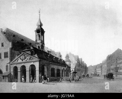 Frankfurt am Main-Zeil-Fay 066-Die alte Konstablerwache-um 1800 Foto Stock