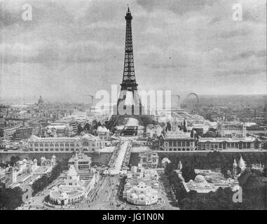 Das Kürschner-Handwerk, 1. Jg. No. 1, S. 02, Eiffelturm Paris 1900 Foto Stock