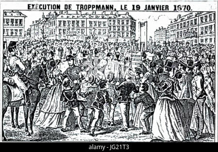 Illustrazione de l exécution de Troppmann Foto Stock