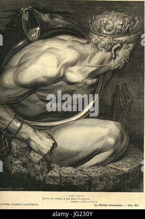 Canto dell'inferno 31, Nembrot, Gustave Dorè Foto Stock