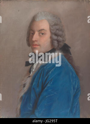 Liotard Jean-Étienne - Portret van Graaf Francesco Algarotti Foto Stock