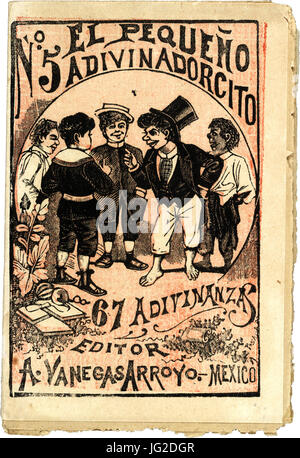 José Guadalupe Posada, El pequeño adivinadorcito, coperchio chapbook, ca. 1900 Foto Stock