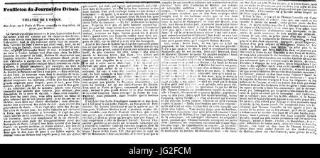 Jules Janiin, Journal des débats, 29 novembre 1841 Foto Stock