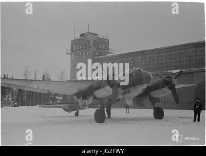 Junkers Ju 88 A-4 a Luonetjärvi airfield Foto Stock