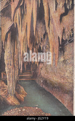 Grutas de Betharram, Pirinéus, França, les Aiguilles (200 m Sous Terre), França, Arquivo de Villa Maria, Angra do Heroísmo, Açores. Foto Stock