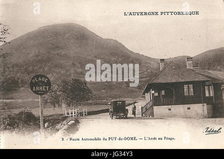 Le Puy de Dôme-FR-63-vers 1930-percorso automobile-04 Foto Stock