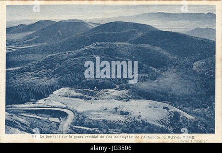 Le Puy de Dôme-FR-63-vers 1930-vue artistique-b03 Foto Stock