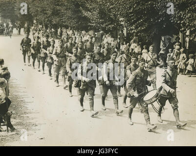 Het detachement van de Amsterdamse Burgerwacht a Wijchen tijdens de 23e Vierdaa - F40407 - KNBLO Foto Stock