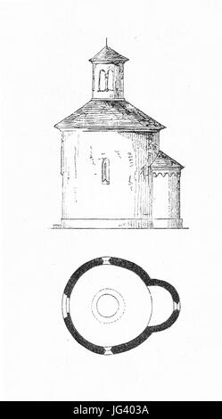 MZK 001 Nr 10 Charakteristik der Baudenkmale Böhmens - Fig. 09 Rundkapelle Standardtypus Foto Stock