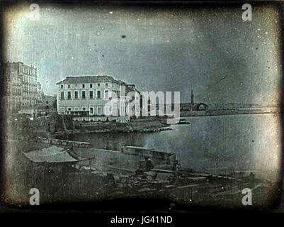 Napoli Santa Lucia 28dagherrotipo del 184129 Foto Stock