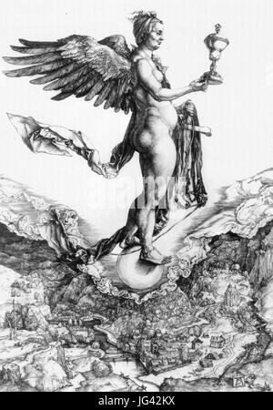 La nemesi di Albrecht Dürer Foto Stock