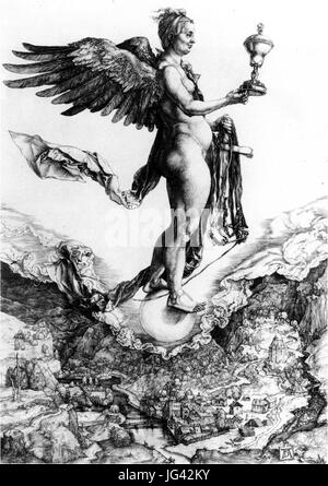 La nemesi di Albrecht Dürer Boijmans versione Foto Stock