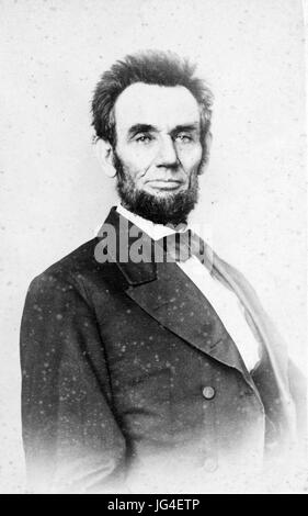 Abramo Lincoln (1809-1865) avvocato americano e presidente di circa 1860 Foto Stock