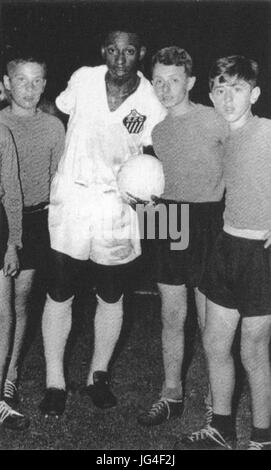 Pelé - Torino, 1963 - Juventus FC v Santos FC Foto Stock