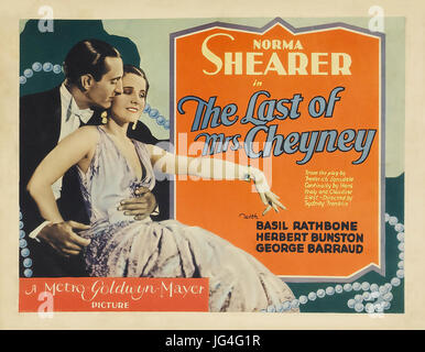 L'ULTIMO DELLA SIGNORA CHEYNEY 1929 MGM film con Norma Shearer e Basil Rathbone Foto Stock
