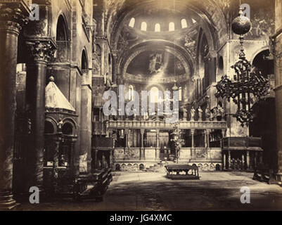 Carlo Ponti 28ca. 1823-189329 - Venezia - Interno di San Marco Foto Stock